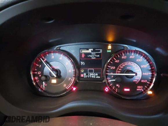 2016 Subaru WRX Limited with VIN JF1VA1L68G9807029, listed as a IAAI auction lot 42175161 with 77,745 mi miles and . Bid and sale history available at DreamBid. Image 7.