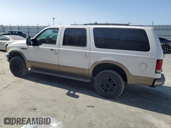 2000 Ford Excursion Limited с VIN 1FMNU43SXYED53743, выставлен на аукционе Copart как лот 59313845 с пробегом 391 409 миль миль и Списание • Salvage title. История ставок и продаж доступна на DreamBid. Изображение 2.