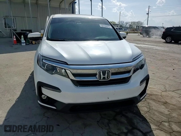2021 Honda Pilot EX-L with VIN 5FNYF5H54MB002775, listed as a Copart auction lot 52244475 with 44,210 mi miles and Salvage Title. Bid and sale history available at carsss.com. Image 14.