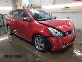 2009 Pontiac Vibe w/1SB with VIN 5Y2SP67019Z432876, listed as a Copart auction lot 78551534 with 128,207 mi miles and Salvage Title. Bid and sale history available at carsss.com. Image 4.