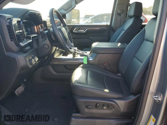2024 Chevrolet Silverado 1500 LTZ with VIN 1GCUDGE84RZ239587, listed as a Copart auction lot 50035885 with 7,469 mi miles and Salvage Title. Bid and sale history available at DreamBid. Image 7.