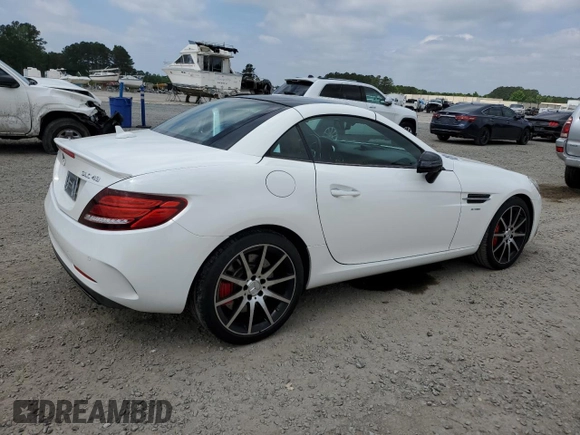 2017 Mercedes-Benz SLC 43 AMG z VIN WDDPK6GA6HF137047, wystawiony jako Copart lot #56179645 z przebiegiem 17 049 mil mil oraz Szkoda całkowita • Salvage title. Historia ofert i sprzedaży dostępna na DreamBid. Obrazek 3.