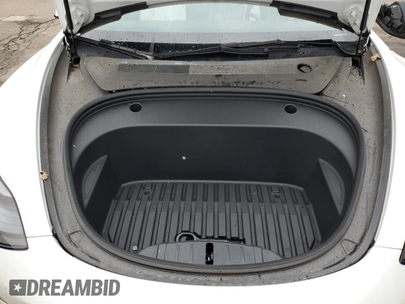 2023 Tesla Model 3 with VIN 5YJ3E1EAXPF600008, listed as a Copart auction lot 51868055 with 58,733 mi miles and Salvage title. Bid and sale history available at DreamBid. Image 11.
