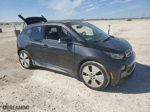 2014 BMW i3 with VIN WBY1Z2C56EVX51285, listed as a Copart auction lot 48204215 with 0 mi miles and Salvage Title. Bid and sale history available at carsss.com. Image 4.
