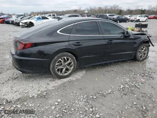 2021 Hyundai Sonata SEL with VIN KMHL64JA1MA143982, listed as a Copart auction lot 45816925 with 74,616 mi miles and Salvage Title. Bid and sale history available at carsss.com. Image 3.