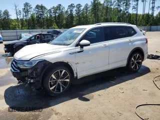 2022 Volkswagen Tiguan SEL R-Line with VIN 3VV4B7AX0NM050760, listed as a Copart auction lot 57648855 with 36,873 mi miles and Salvage title. Bid and sale history available at DreamBid. Image 1.