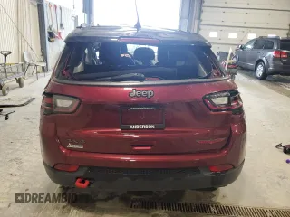 2022 Jeep Compass Trailhawk with VIN 3C4NJDDB7NT115064, listed as a Copart auction lot 58568375 with 13,267 mi miles and Salvage title. Bid and sale history available at DreamBid. Image 6.