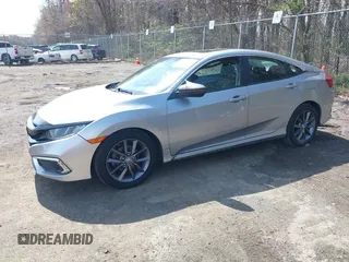 2020 Honda Civic Sedan EX with VIN 19XFC1F38LE209734, listed as a IAAI auction lot 41898003 with 116,421 mi miles. Bid and sale history available at carsss.com. Image 2.