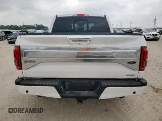 2015 Ford F-150 XL with VIN 1FTEW1CFXFFB33025, listed as a Copart auction lot 57898255 with 63,344 mi miles and Salvage title. Bid and sale history available at DreamBid. Image 6.