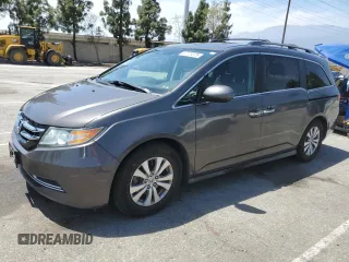 2014 Honda Odyssey EX-L с VIN 5FNRL5H62EB021297, выставлен на аукционе Copart как лот 57177375 с пробегом 206 641 миль миль и Чистый • Clean title. История ставок и продаж доступна на DreamBid. Изображение 1.