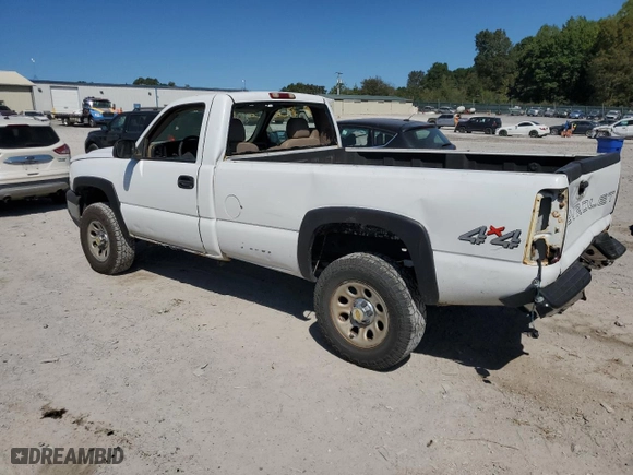 2007 Chevrolet Silverado 1500 Classic Work Truck with VIN 1GCEK14X07Z153013, listed as a Copart auction lot 73421654 with 0 mi miles and Salvage Title. Bid and sale history available at carsss.com. Image 2.