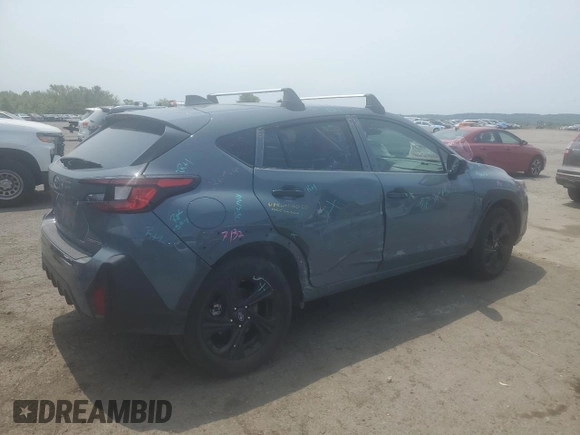 2024 Subaru Crosstrek with VIN JF2GUABC1R8295061, listed as a Copart auction lot 59364855 with 8,877 mi miles and Salvage title. Bid and sale history available at DreamBid. Image 3.