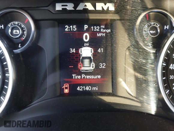 2023 Ram 1500 Big Horn with VIN 1C6SRFBT2PN535571, listed as a IAAI auction lot 41579548 with 42,140 mi miles. Bid and sale history available at carsss.com. Image 15.