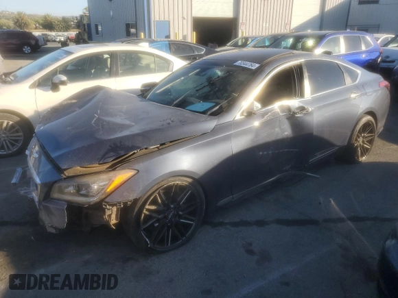 2015 Hyundai Genesis 3.8L with VIN KMHGN4JEXFU055909, listed as a Copart auction lot 70344764 with Not Provided miles and Salvage Title. Bid and sale history available at carsss.com. Image 1.
