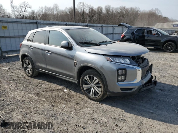 2022 Mitsubishi Outlander ES with VIN JA4APUAU8NU021052, listed as a Copart auction lot 48695825 with 57,554 mi miles and Salvage title. Bid and sale history available at DreamBid. Image 4.