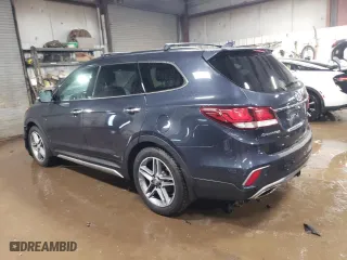 2017 Hyundai Santa Fe Limited Ultimate with VIN KM8SRDHF4HU214147, listed as a Copart auction lot 47826645 with 89,694 mi miles and Salvage Title. Bid and sale history available at carsss.com. Image 2.