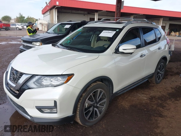 2019 Nissan Rogue SV with VIN 5N1AT2MT0KC791106, listed as a IAAI auction lot 41890002 with 55,430 mi miles and . Bid and sale history available at DreamBid. Image 2.