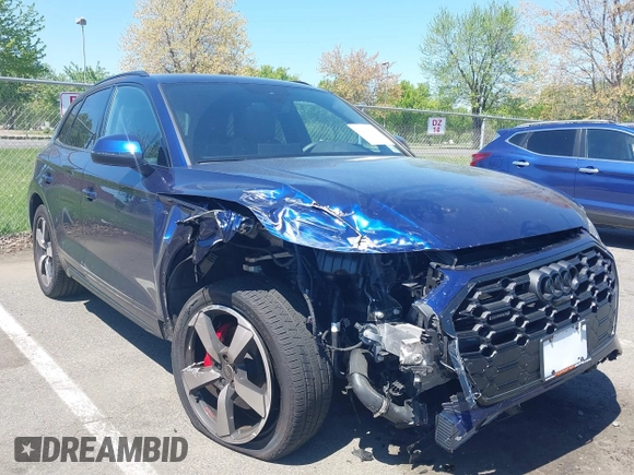 2024 Audi Q5 S line Premium Plus with VIN WA1EAAFY2R2096702, listed as a IAAI auction lot 42138912 with 10,500 mi miles and . Bid and sale history available at DreamBid. Image 1.