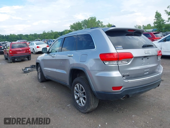 2014 Jeep Grand Cherokee Limited with VIN 1C4RJFBGXEC517832, listed as a IAAI auction lot 42583697 with 107,719 mi miles and . Bid and sale history available at DreamBid. Image 3.