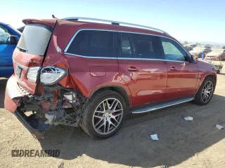2017 Mercedes-Benz GLS with VIN 4JGDF7FE5HA747039, listed as a Copart auction lot 72268614 with 35,573 mi miles and Salvage Title. Bid and sale history available at carsss.com. Image 3.