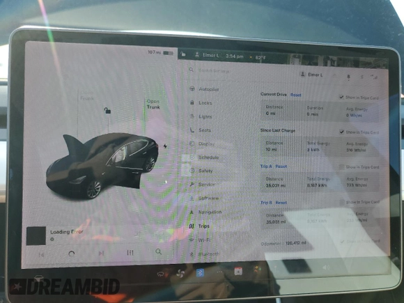2019 Tesla Model 3 Mid Range with VIN 5YJ3E1EA6KF302273, listed as a Copart auction lot 46649115 with 120,412 mi miles and Salvage Title. Bid and sale history available at DreamBid. Image 9.