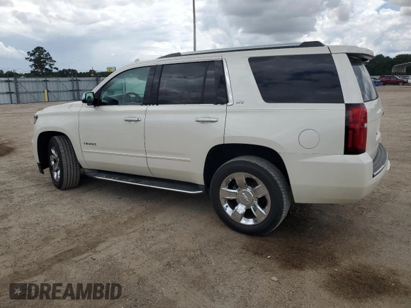 2015 Chevrolet Tahoe LTZ z VIN 1GNSCCKC0FR737641, wystawiony jako Copart lot #59797095 z przebiegiem 85 932 mil mil oraz Szkoda całkowita • Salvage title. Historia ofert i sprzedaży dostępna na DreamBid. Obrazek 2.