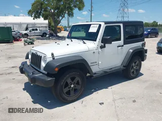 2013 Jeep Wrangler Sport with VIN 1C4AJWAG0DL542624, listed as a IAAI auction lot 42590160 with 54,850 mi miles and . Bid and sale history available at DreamBid. Image 2.