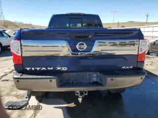 2017 Nissan Titan XD PRO-4X with VIN 1N6BA1F41HN575936, listed as a Copart auction lot 49919955 with 115,416 mi miles and Salvage Title. Bid and sale history available at carsss.com. Image 6.