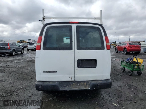 2008 Chevrolet Express Cargo with VIN 1GCFG15X381122844, listed as a Copart auction lot 48743495 with 215,815 mi miles and Clean title. Bid and sale history available at DreamBid. Image 6.