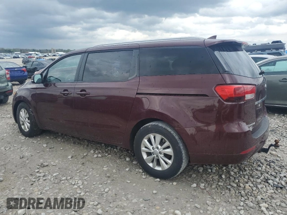 2016 Kia Sedona LX with VIN KNDMB5C12G6163849, listed as a Copart auction lot 55332635 with 94,680 mi miles and Clean Title. Bid and sale history available at carsss.com. Image 2.