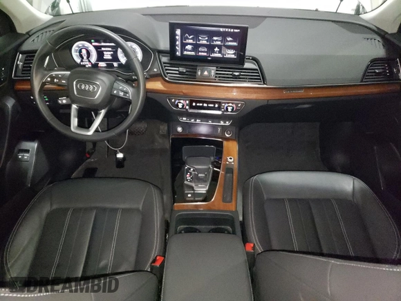 2021 Audi Q5 Premium with VIN WA1G2AFY1M2052740, listed as a Copart auction lot 80265554 with 20,943 mi miles and Clean title. Bid and sale history available at DreamBid. Image 8.