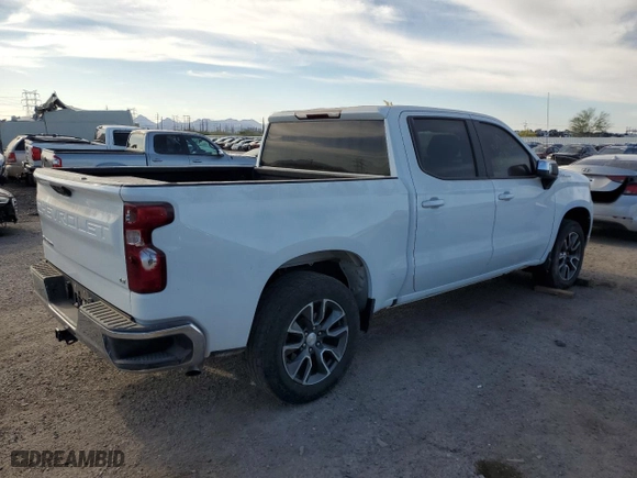 2022 Chevrolet Silverado 1500 LT with VIN 1GCPDKEK7NZ562795, listed as a Copart auction lot 50772815 with 0 mi miles and Salvage Title. Bid and sale history available at carsss.com. Image 3.
