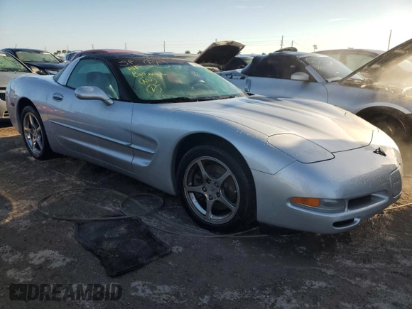 2002 Chevrolet Corvette with VIN 1G1YY22G525107593, listed as a Copart auction lot 75420944 with 0 mi miles and Non Repairable. Bid and sale history available at carsss.com. Image 4.