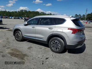 2022 Hyundai Santa Fe Hybrid Blue with VIN KM8S2DA13NU049271, listed as a Copart auction lot 55011694 with 29,382 mi miles. Bid and sale history available at carsss.com. Image 2.
