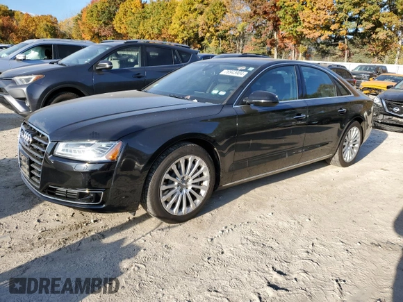 2015 Audi A8 z VIN WAUJGAFD7FN032176, wystawiony jako Copart lot #76943904 z przebiegiem 126 423 mil mil oraz Czysty tytuł • Clean title. Historia ofert i sprzedaży dostępna na DreamBid. Obrazek 1.