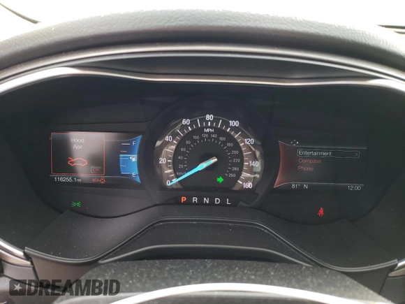 2019 Ford Fusion SE with VIN 3FA6P0H72KR123279, listed as a Copart auction lot 82859744 with 116,255 mi miles and Salvage Title. Bid and sale history available at carsss.com. Image 9.