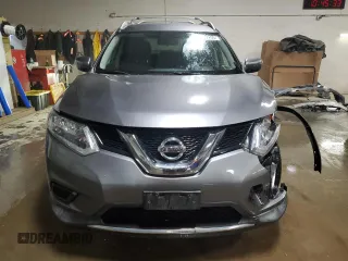 2016 Nissan Rogue S with VIN KNMAT2MT1GP593770, listed as a Copart auction lot 51337295 with 48,437 mi miles and Salvage Title. Bid and sale history available at DreamBid. Image 5.
