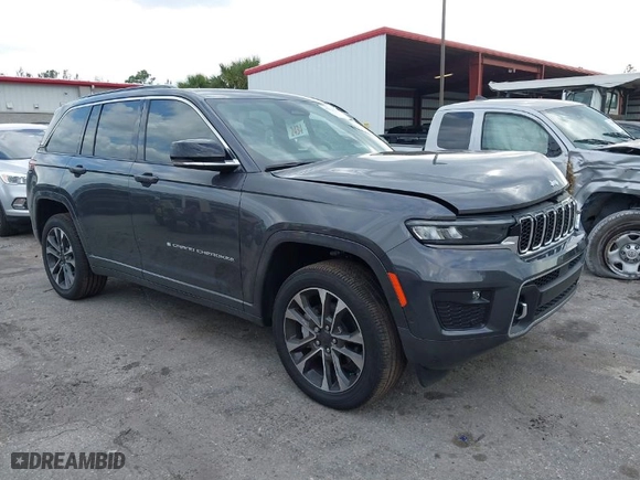 2024 Jeep Grand Cherokee Overland with VIN 1C4RJHDG8R8540110, listed as a IAAI auction lot 41726236 with 435 mi miles. Bid and sale history available at carsss.com. Image 1.