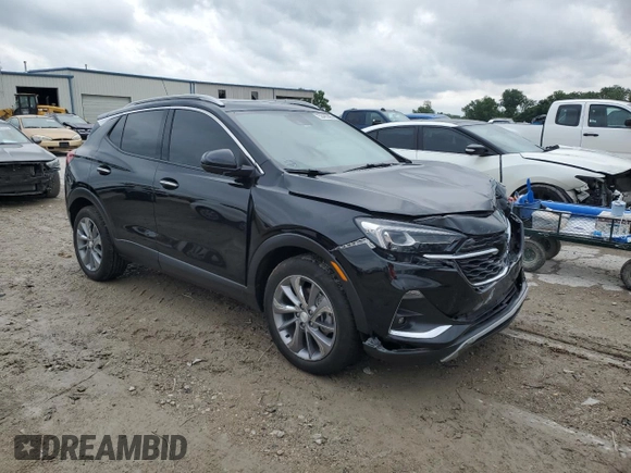 2022 Buick Encore GX Essence with VIN KL4MMFSL1NB028024, listed as a Copart auction lot 58485555 with 63,923 mi miles and Salvage title. Bid and sale history available at DreamBid. Image 4.