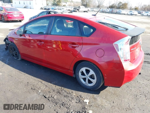 2012 Toyota Prius One with VIN JTDKN3DU1C5423301, listed as a IAAI auction lot 41691854 with 91,239 mi miles and . Bid and sale history available at carsss.com. Image 3.