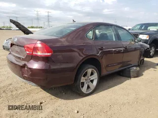 2012 Volkswagen Passat S with VIN 1VWAP7A30CC042976, listed as a Copart auction lot 56159455 with 130,729 mi miles and Salvage title. Bid and sale history available at DreamBid. Image 3.