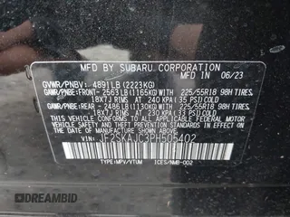2023 Subaru Forester Special Sports с VIN JF2SKAJC3PH505402, выставлен на аукционе IAAI как лот 42699444 с пробегом 10 381 миль миль и . История ставок и продаж доступна на DreamBid. Изображение 9.