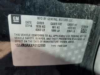2015 Cadillac ATS Standard RWD z VIN 1G6AA5RAXF0102895, wystawiony jako Copart lot #46799925 z przebiegiem 146 822 mil mil oraz Czysty tytuł • Clean title. Historia ofert i sprzedaży dostępna na DreamBid. Obrazek 12.