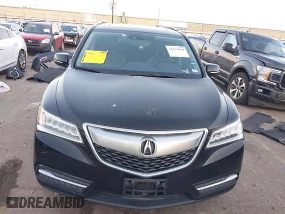 2014 Acura MDX Tech Pkg with VIN 5FRYD4H4XEB027753, listed as a IAAI auction lot 41131970 with 103,586 mi miles. Bid and sale history available at carsss.com. Image 13.