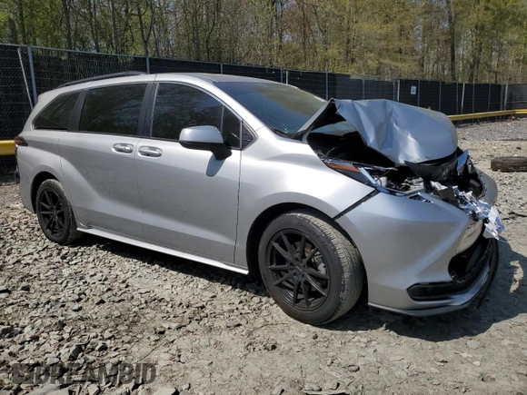 2022 Toyota Sienna LE z VIN 5TDKRKEC0NS098044, wystawiony jako Copart lot #53619535 z przebiegiem 59 252 mil mil oraz Szkoda całkowita • Salvage title. Historia ofert i sprzedaży dostępna na DreamBid. Obrazek 4.