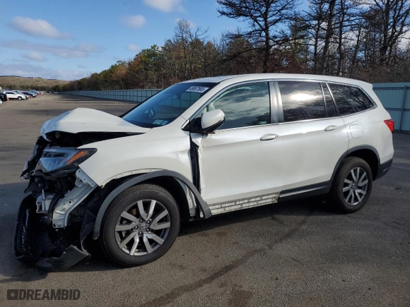 2019 Honda Pilot EX-L with VIN 5FNYF6H50KB076830, listed as a Copart auction lot 49957565 with 93,707 mi miles and Salvage Title. Bid and sale history available at carsss.com. Image 1.