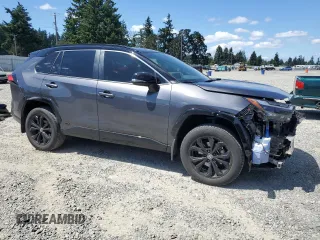 2024 Toyota RAV4 Hybrid XSE with VIN JTME6RFV2RJ047582, listed as a Copart auction lot 63658395 with 26,345 mi miles and Salvage title. Bid and sale history available at DreamBid. Image 4.