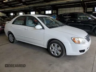 2008 Kia Spectra EX with VIN KNAFE121185494050, listed as a Copart auction lot 68599644 with 165,610 mi miles and Clean Title. Bid and sale history available at carsss.com. Image 4.