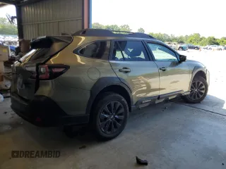 2025 Subaru Outback Onyx with VIN 4S4BTALCXS3173503, listed as a Copart auction lot 61924055 with 6,330 mi miles and Salvage title. Bid and sale history available at DreamBid. Image 3.