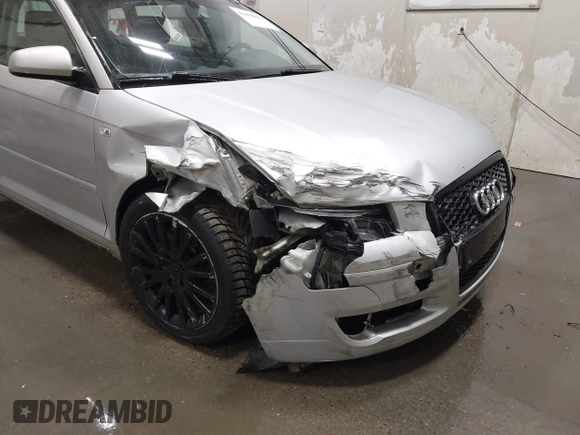 2008 Audi A3 with VIN WAUNF78P98A073160, listed as a IAAI auction lot 41654096 with 164,032 mi miles. Bid and sale history available at carsss.com. Image 6.